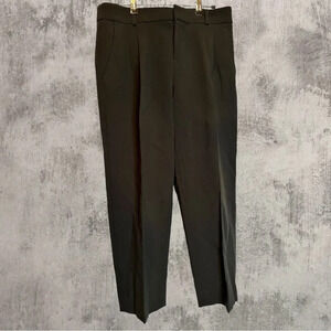 Banana Republic Black Pleated Front Straight Leg Trousers size 2
